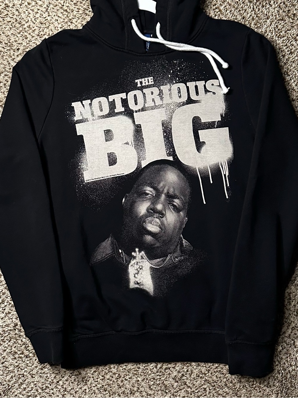 Y2K 2013 The Notorious B.I.G. Black Graphic Hoodie